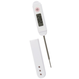 Thermomètre digital int./ext. - Sonde NTC embout inox - Pince